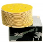 Gold-Disks 150 mm Ø, 6 holes P 320 100 Pieces